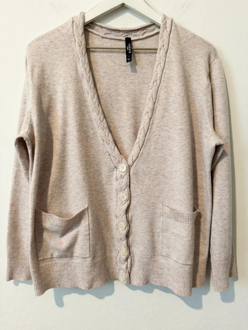 Torrid Cable Knit Matching Loungewear Set Cardigan Wide Leg Pants Plus Size 1X